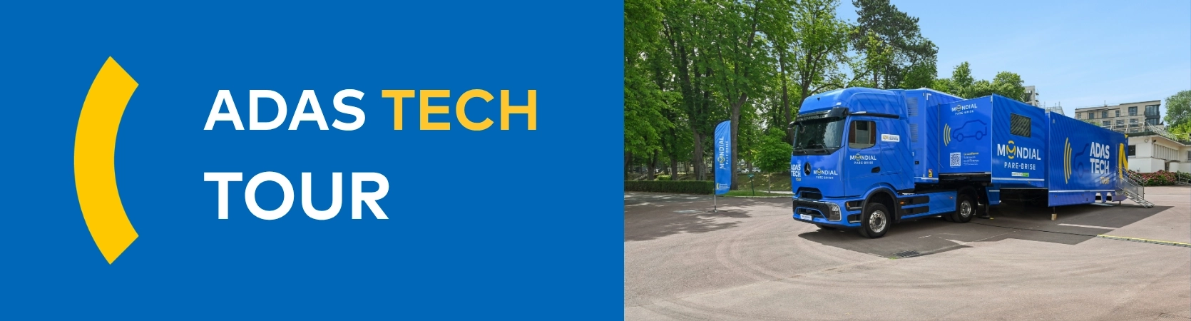 Bannière Mondial Pare-Brise ADAS TECH TOUR