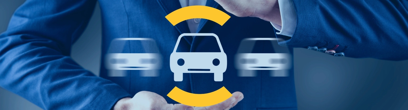 Collaborateur Mondial Pare-Brise avec un pictogramme de voiture dans les mains, montrant l'amplitude de modèle sur laquelle les techniciens peuvent intervenir