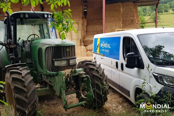 Intervention sur un tracteur